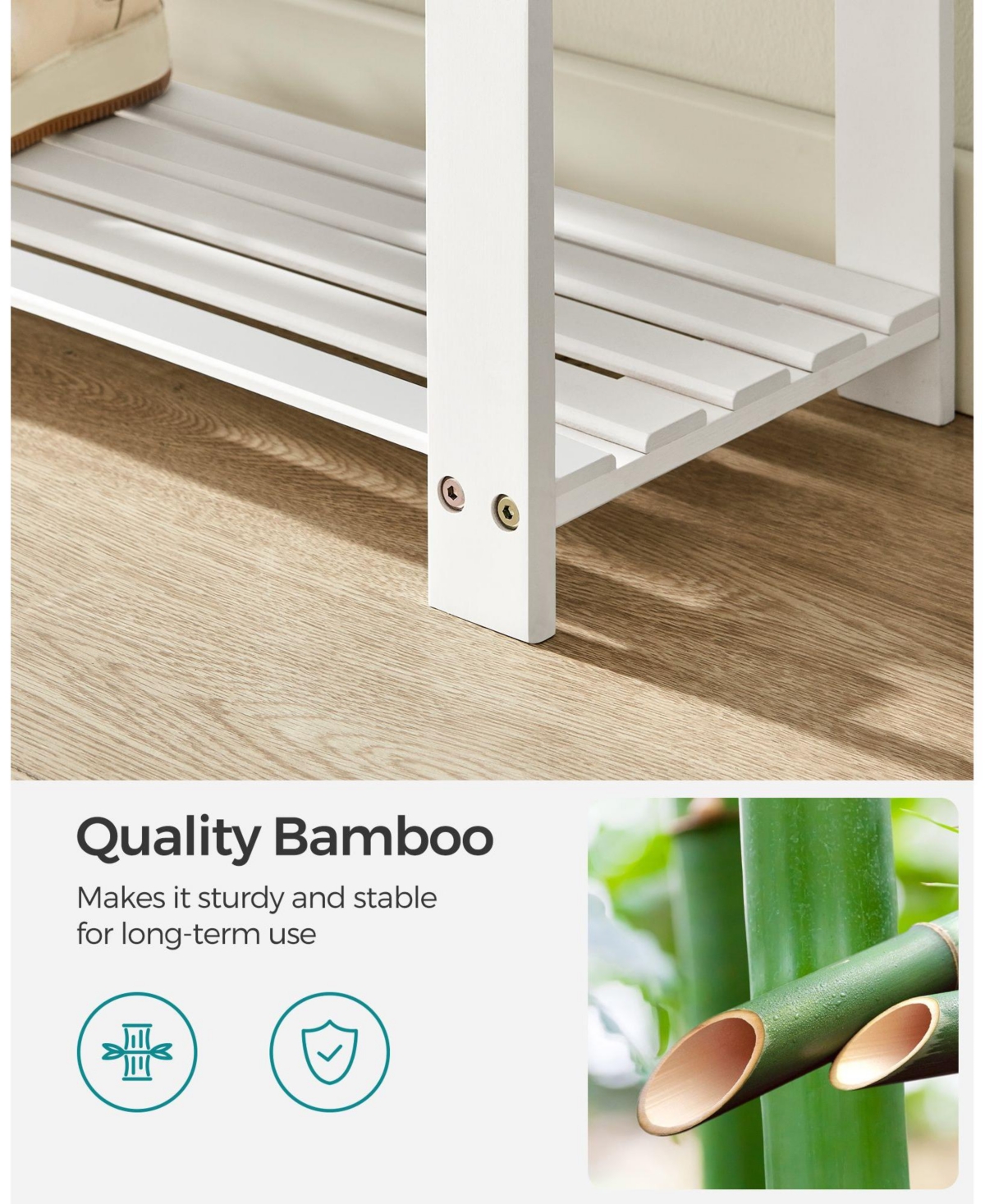 Slickblue 2-tier Shoe Rack, Stable Shoe Organizer For Entryway, Living Room