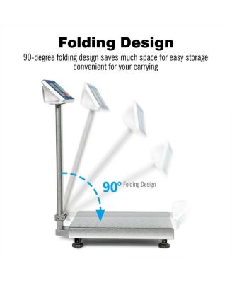 660 lbs Weight Platform Scale Digital Floor Folding Scale