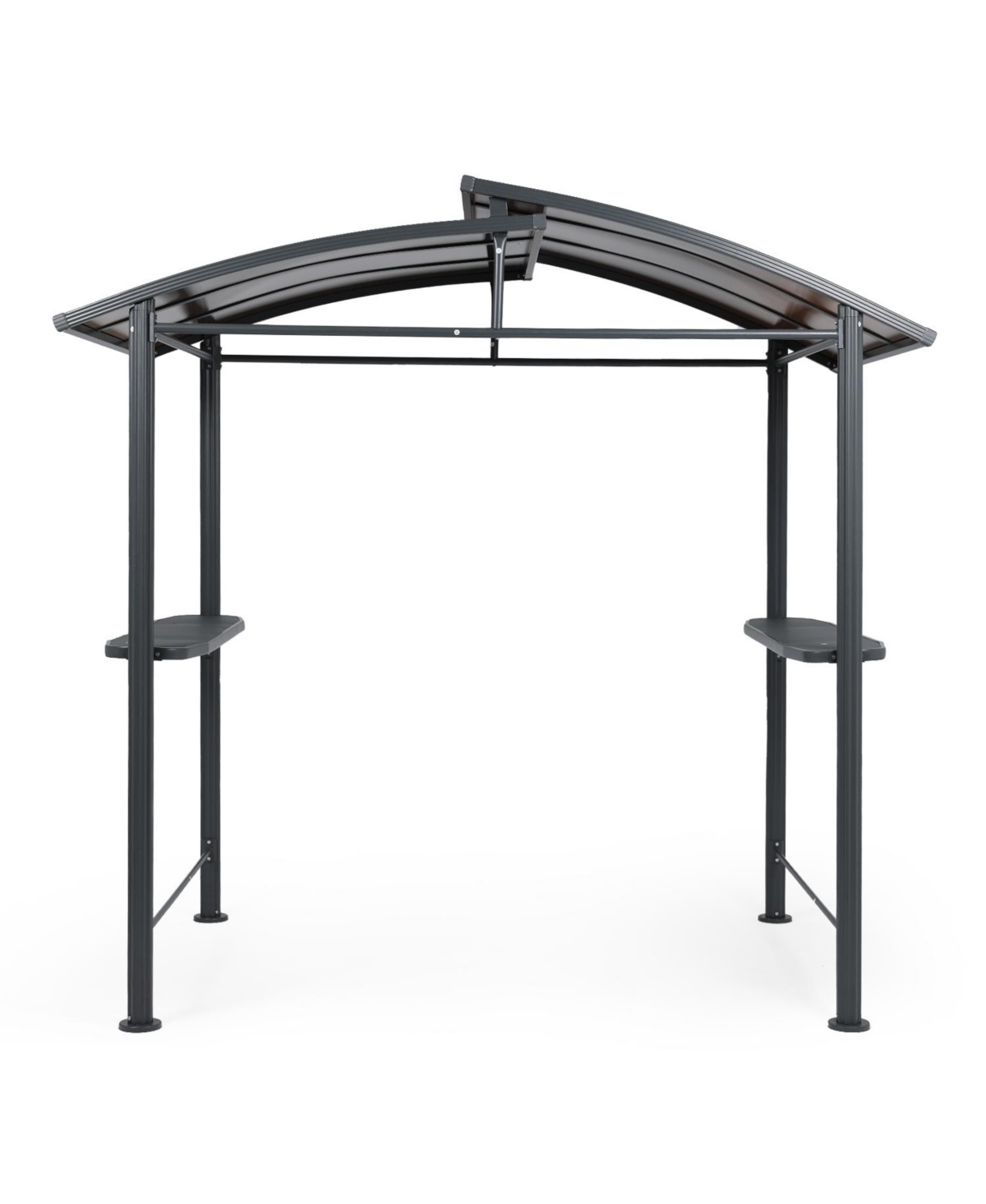 94.5x59x91.3 inches Steel Grill Gazebo. - Black