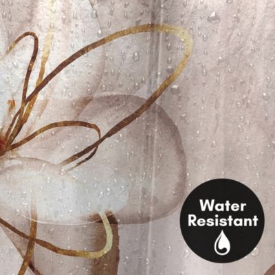 Floral Shower Curtain - Transparent Beauty by PI Creative Art