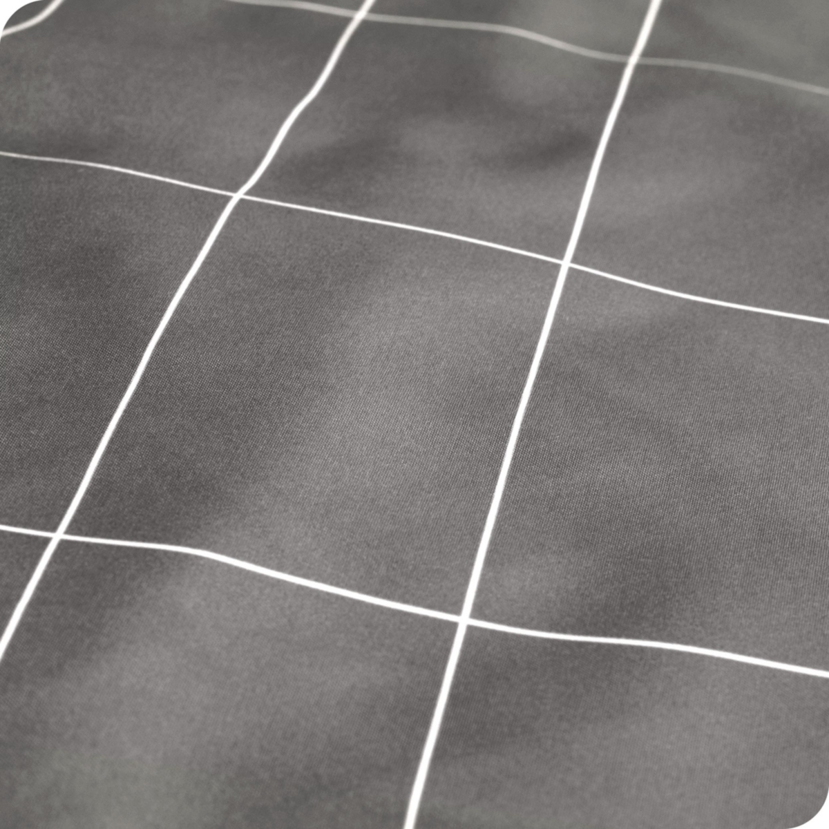 Bare Home Ultra-Soft Double Brushed Print Sheet Set - Grid - grey/white