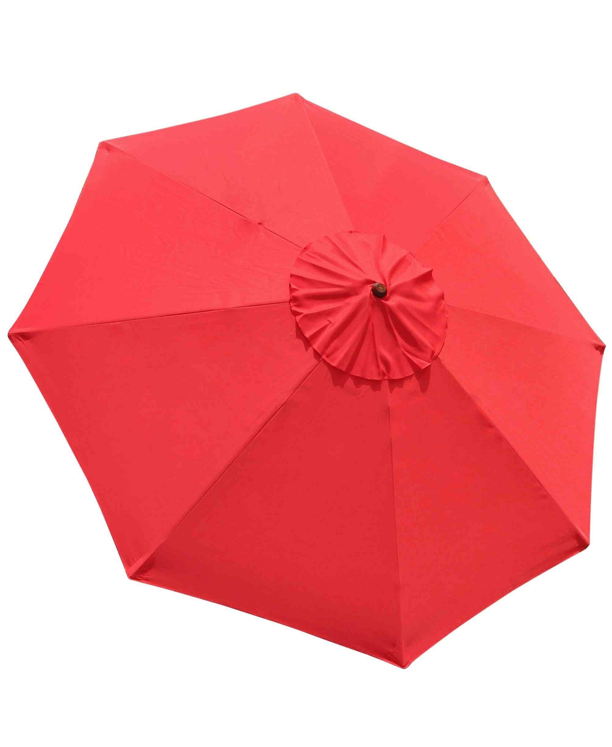 10Ft 8 Rib Umbrella Replacement Canopy Cover Top Patio Sun Shade Market Yard Red