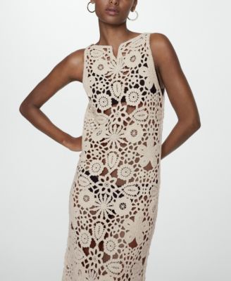 white christmas dresses Kingsly Crochet Maxi Dress main image 1