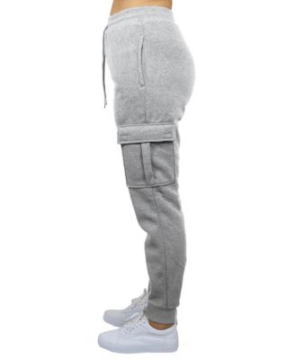 Women's Heavyweight Loose Fit Fleece-Lined Cargo Jogger Pants