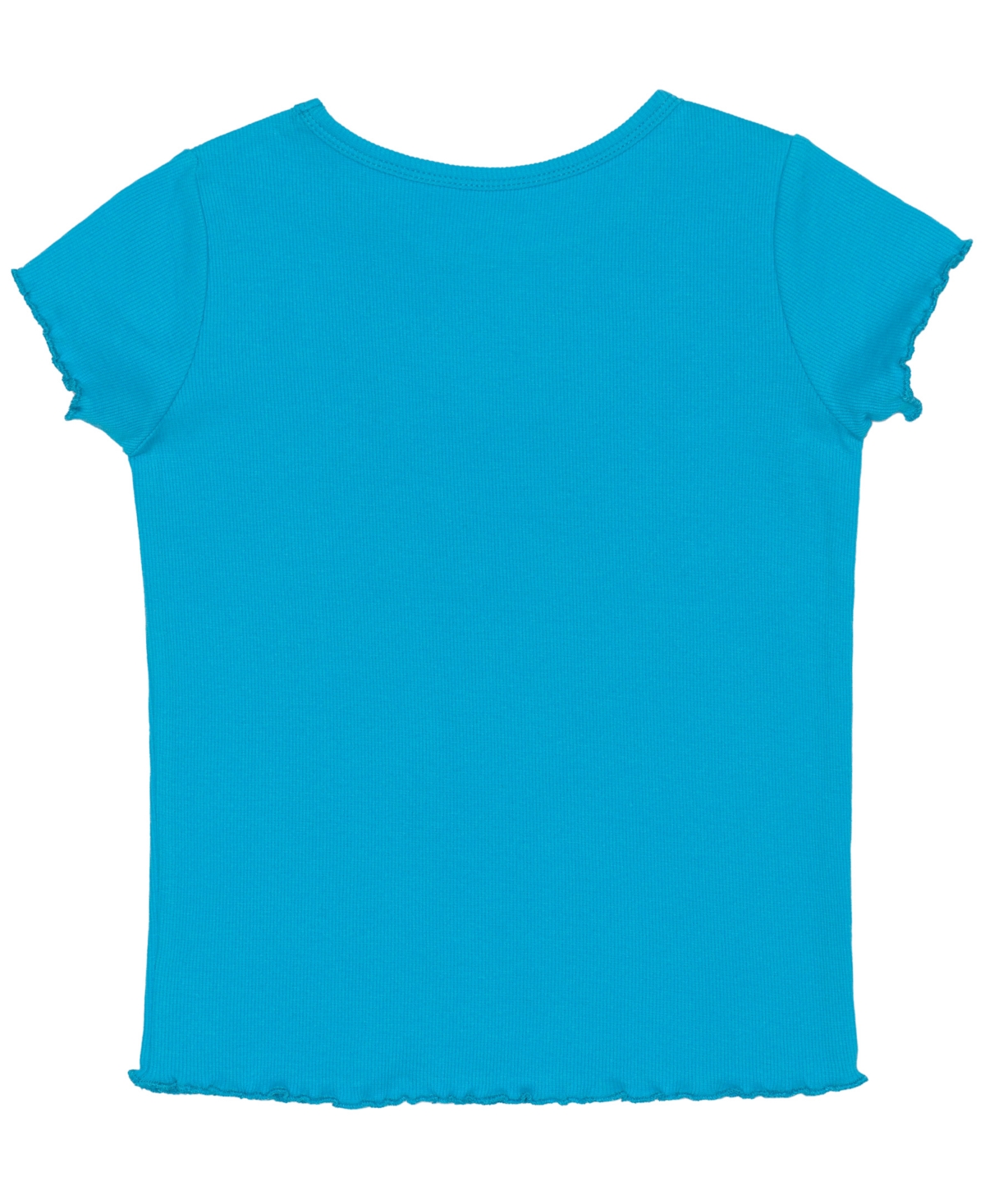 Shop Peppa Pig Toddler & Little Girls Ballet Short Sleeve Rib Top In Blue