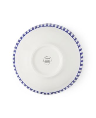Blue Italian Steccato Rice Bowls, Set of 4