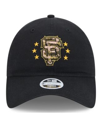 Women's Black San Francisco Giants 2024 Armed Forces Day 9TWENTY Adjustable Hat
