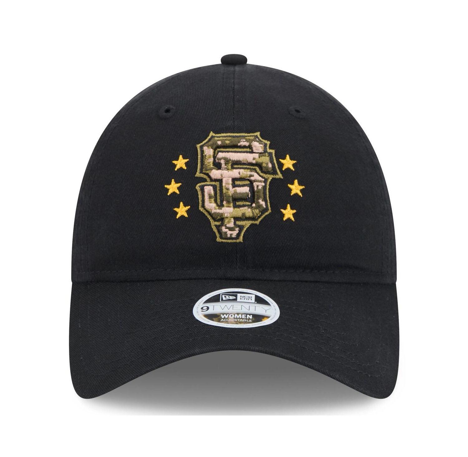 Women's Black San Francisco Giants 2024 Armed Forces Day 9TWENTY Adjustable Hat