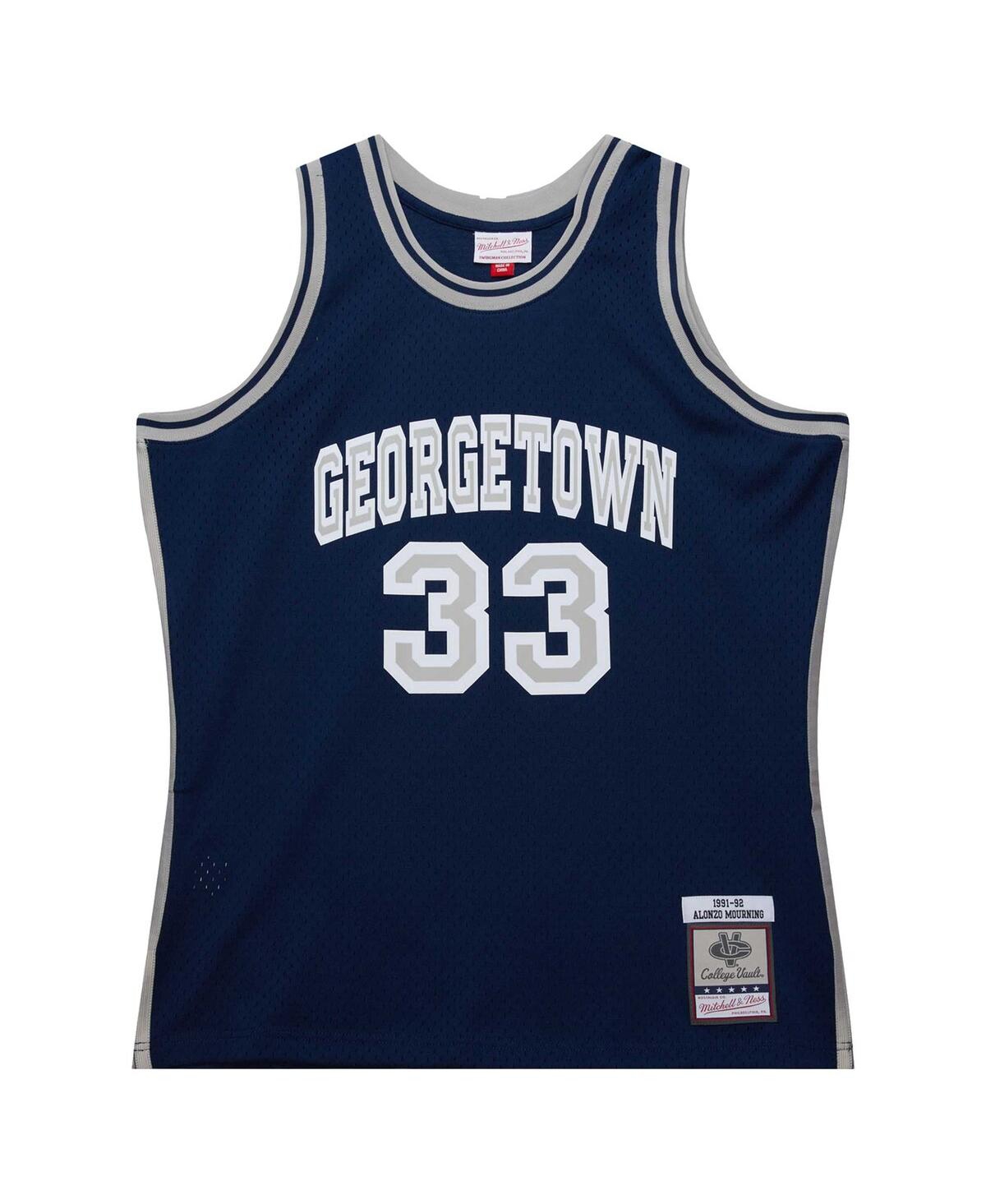 Mitchell & Ness Men's Alonzo MourningGeorgetown Hoyas 1991/92 Swingman Player Jersey - Navy