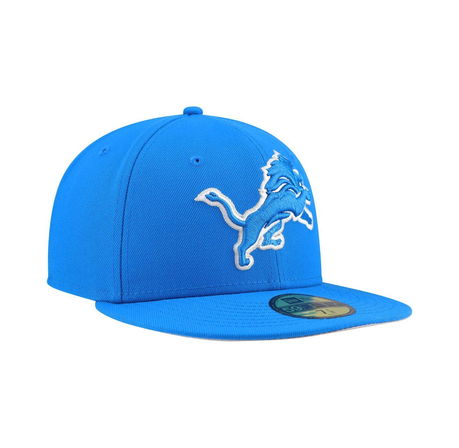 Men's Blue Detroit Lions Team Basic 59FIFTY Fitted Hat