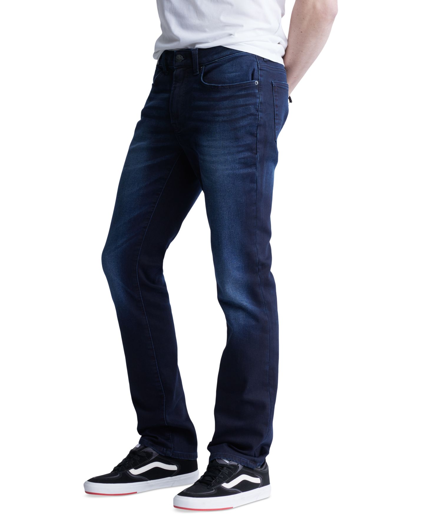 Мужские джинсы Buffalo David Bitton Ash Slim-Fit Fleece, цвет: Индиго — фото 2