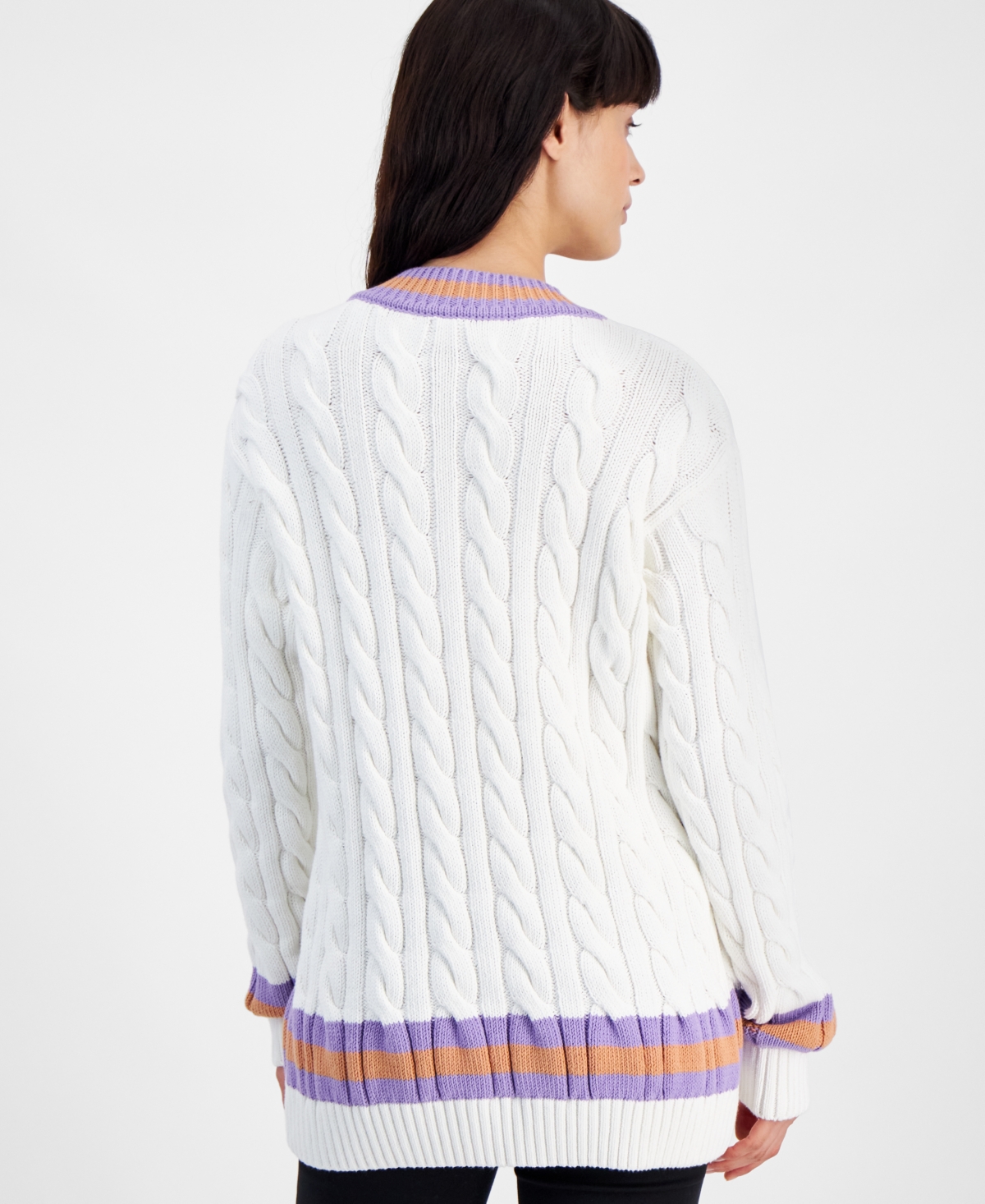 Hugo Women's Sllarie Oversized Cable-Knit Sweater