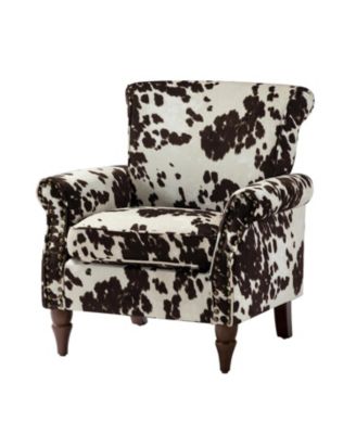 Avelina Wooden Armchair with Nailhead Trim