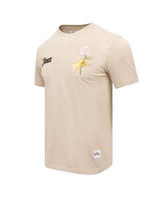 Men's Tan the Simpsons Bart Peace Angel T-Shirt