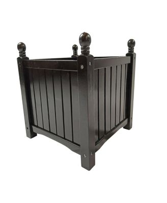 Simplie Fun Wooden Square Flower & Herb Pot for Garden, Porch, Patio