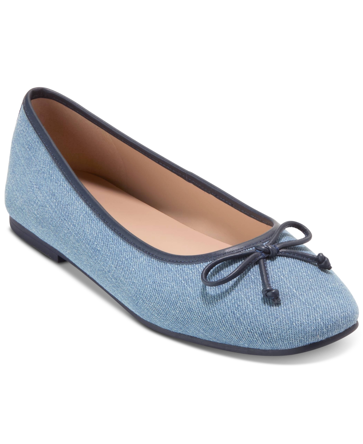 Cole Haan Women's Yara Soft Ballet Flats - Navy Blazer Leather
