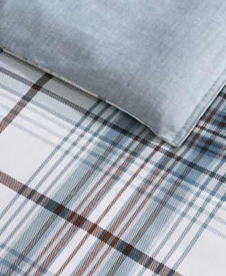 Alder Plaid Reversible 3 Piece Comforter Set, King
