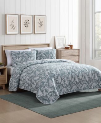CLOSEOUT! Fern Garden Reversible 2 Piece Quilt Set, Twin