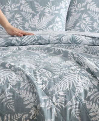 CLOSEOUT! Fern Garden Reversible 2 Piece Quilt Set, Twin