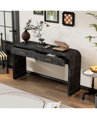 Retro Console Table with Drawers