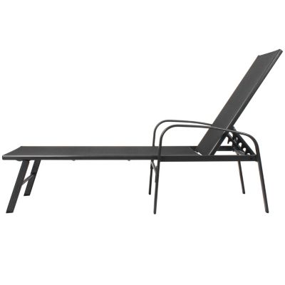 Streamdale Outdoor Patio Swimming Pool Lounge Gray Color With Pillow