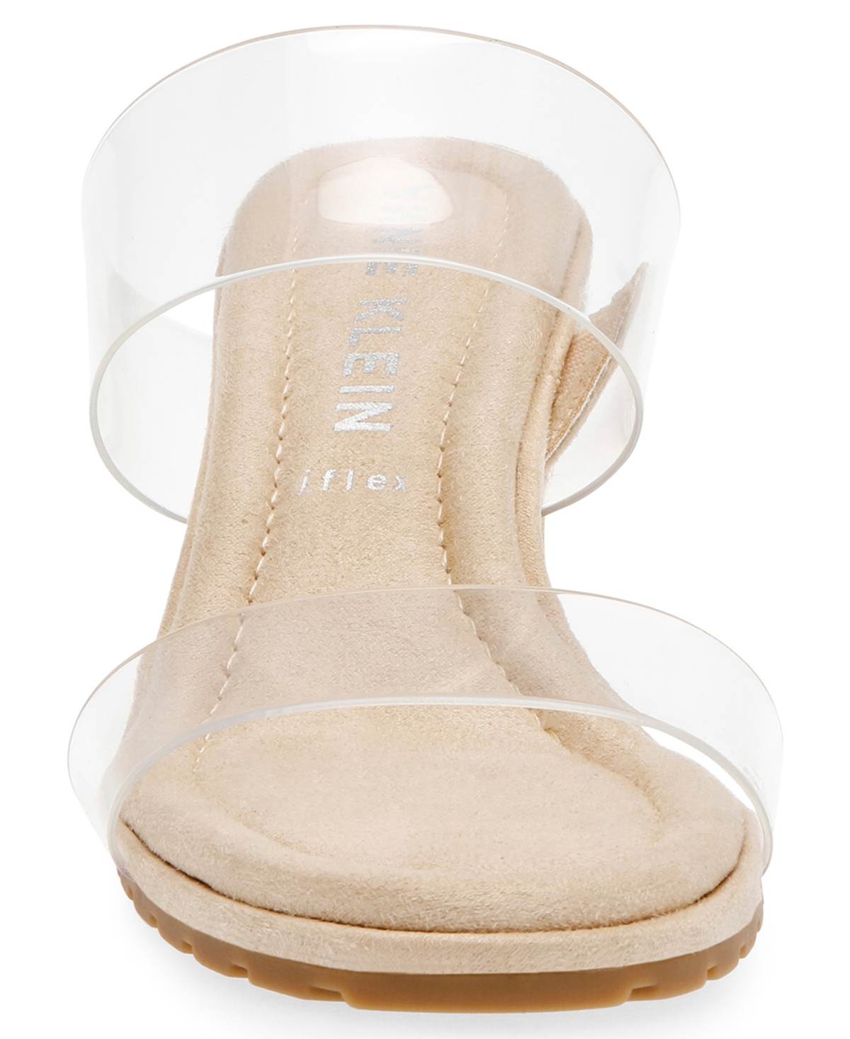 Shop Anne Klein Women's Sense Espadrille Wedge Sandals In Clear Vinyl