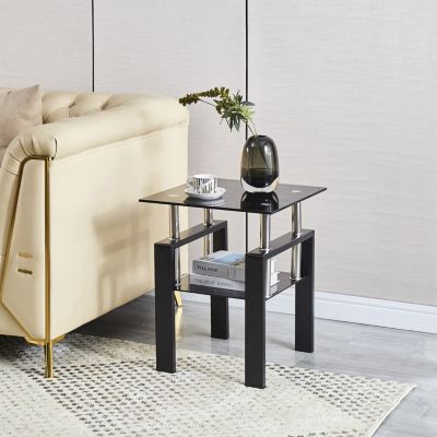 Streamdale Tempered Glass Sofa and Nightstand Set