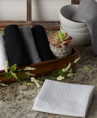 Cotton Kitchen Collection Dishtowel Set, 18x26", Assorted Neutrals, 6 Piece