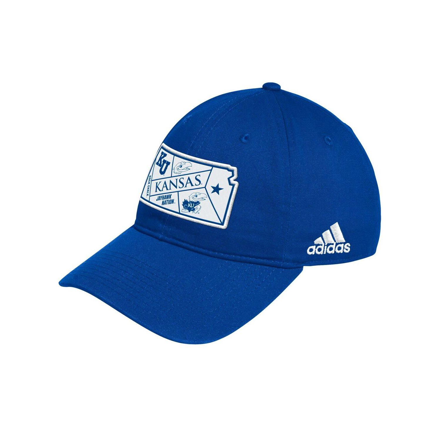 Men's Royal Kansas Jayhawks State Slouch Adjustable Hat