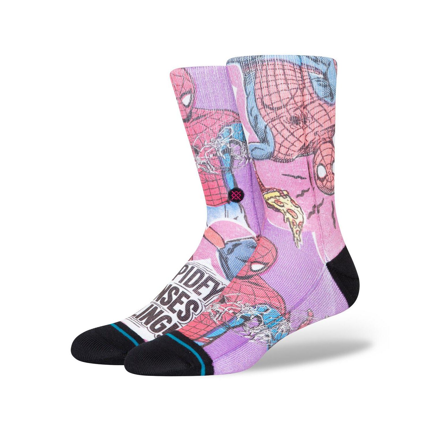 Men's and Women's Spider-Man FreshTek Crew Socks