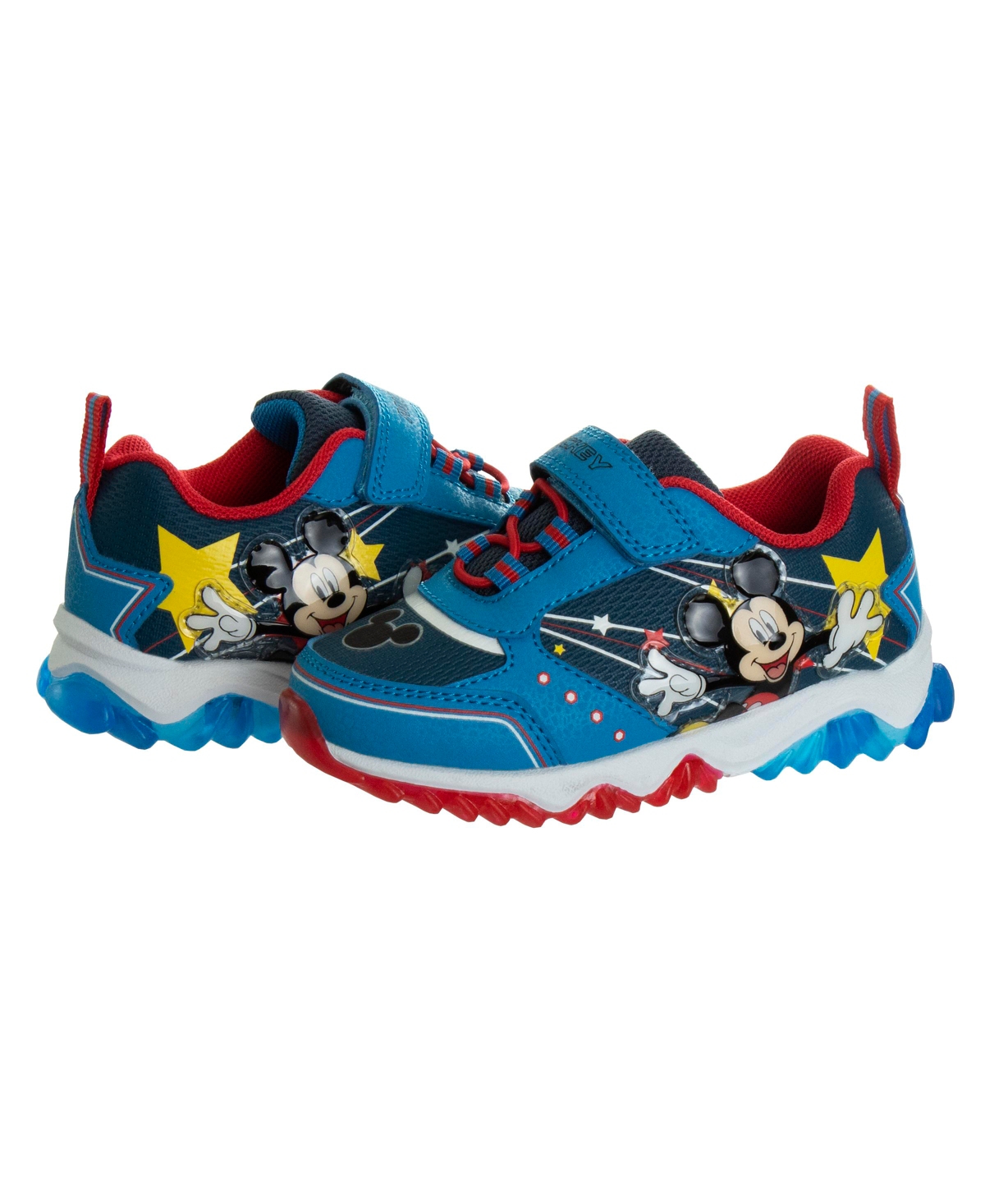 Disney Toddler Boys Mickey Mouse Dual Sizes Sneakers In Blue,navy