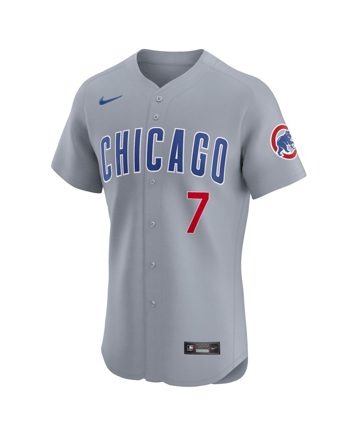 Nike Men's Dansby SwansonChicago Cubs Road Elite Player Jersey - Gray