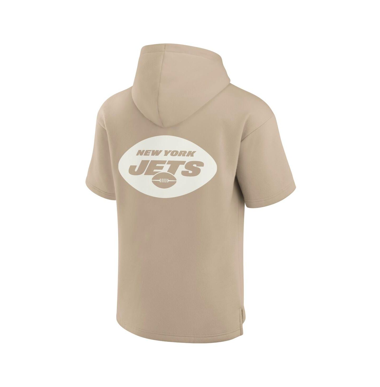 Худи Fanatics Signature Khaki Detroit Lions Elements Super Soft Fleece Short Sleeve Pullover — фото 2