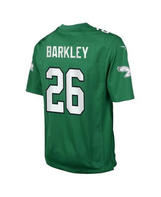 Big Boys and Girls Saquon Barkley Kelly Green Philadelphia Eagles Alternate Game Player Jersey