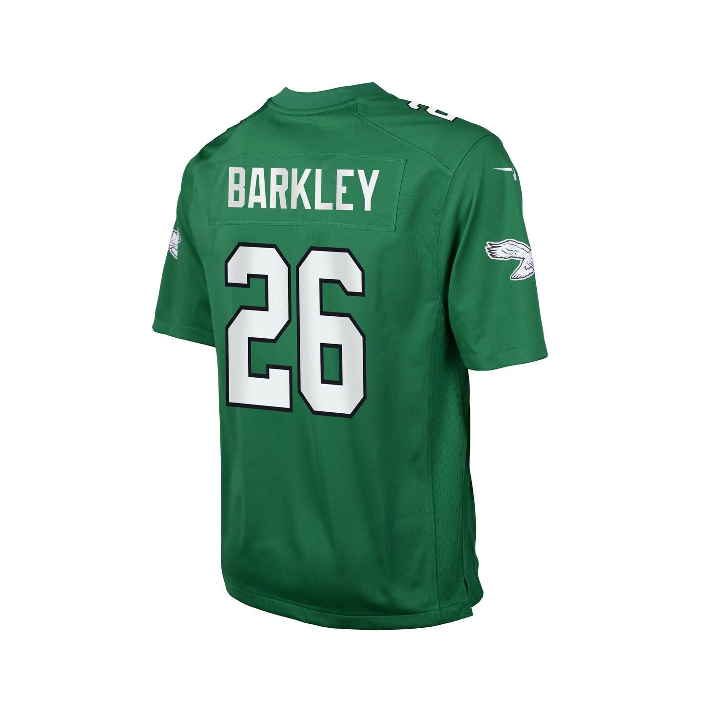 Детское джерси Nike Saquon Barkley Philadelphia Eagles Alternate Game Player, Kelly Green — фото 3