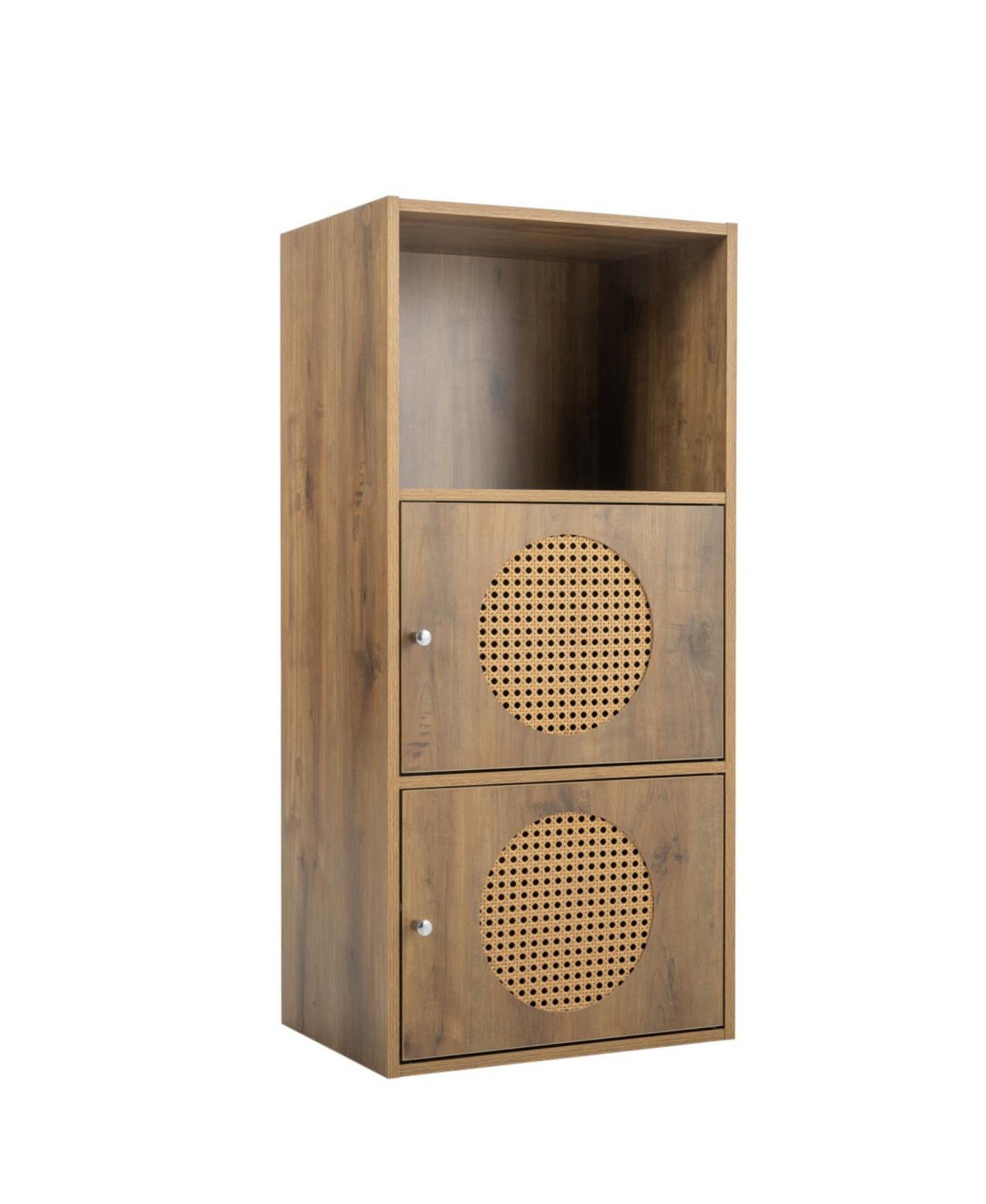 Multi-Purpose Rustic Brown Floor Cabinet - Beige/khaki