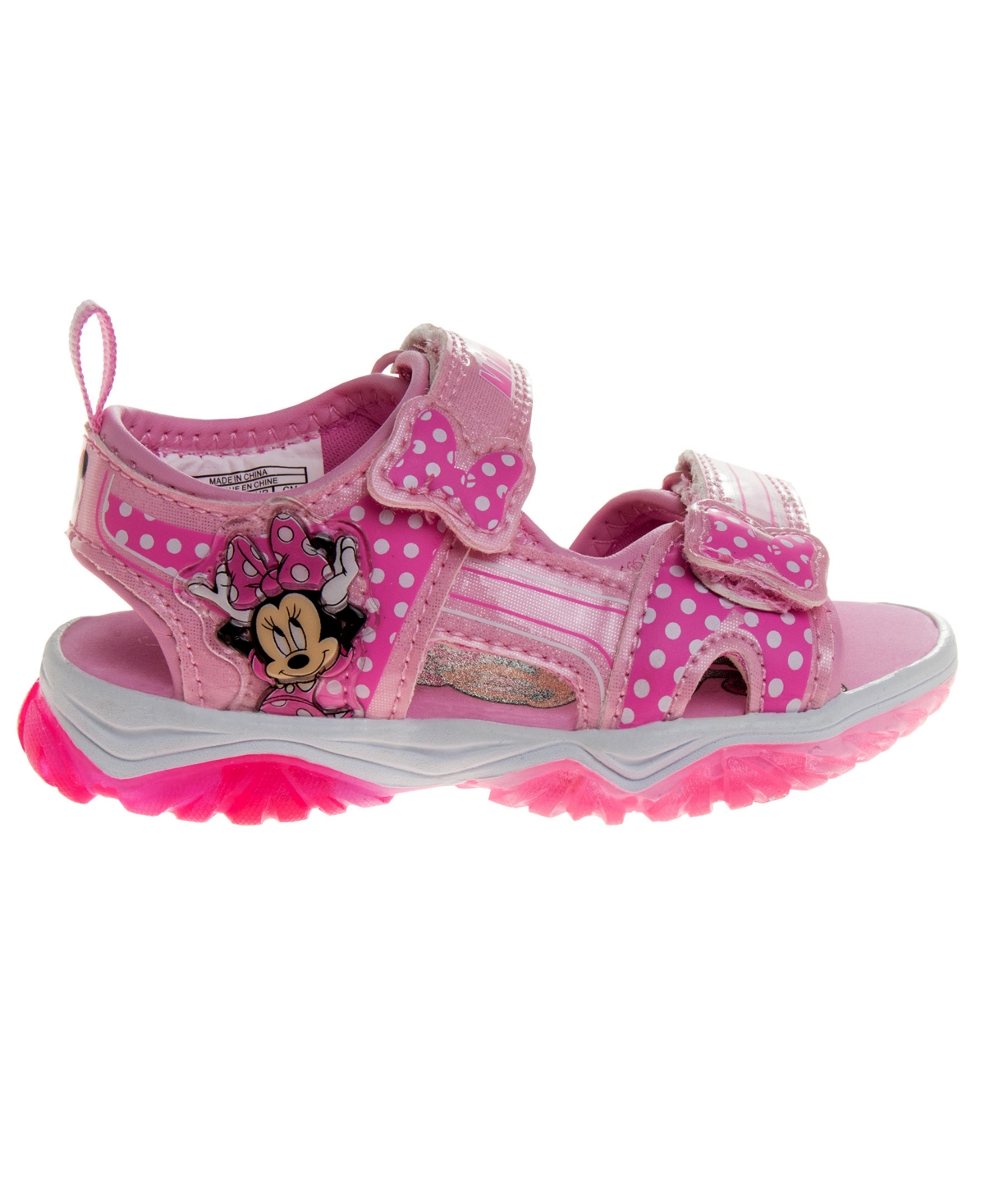 Disney Toddler Girls Minnie Mouse Open Toe Sandals In Pink
