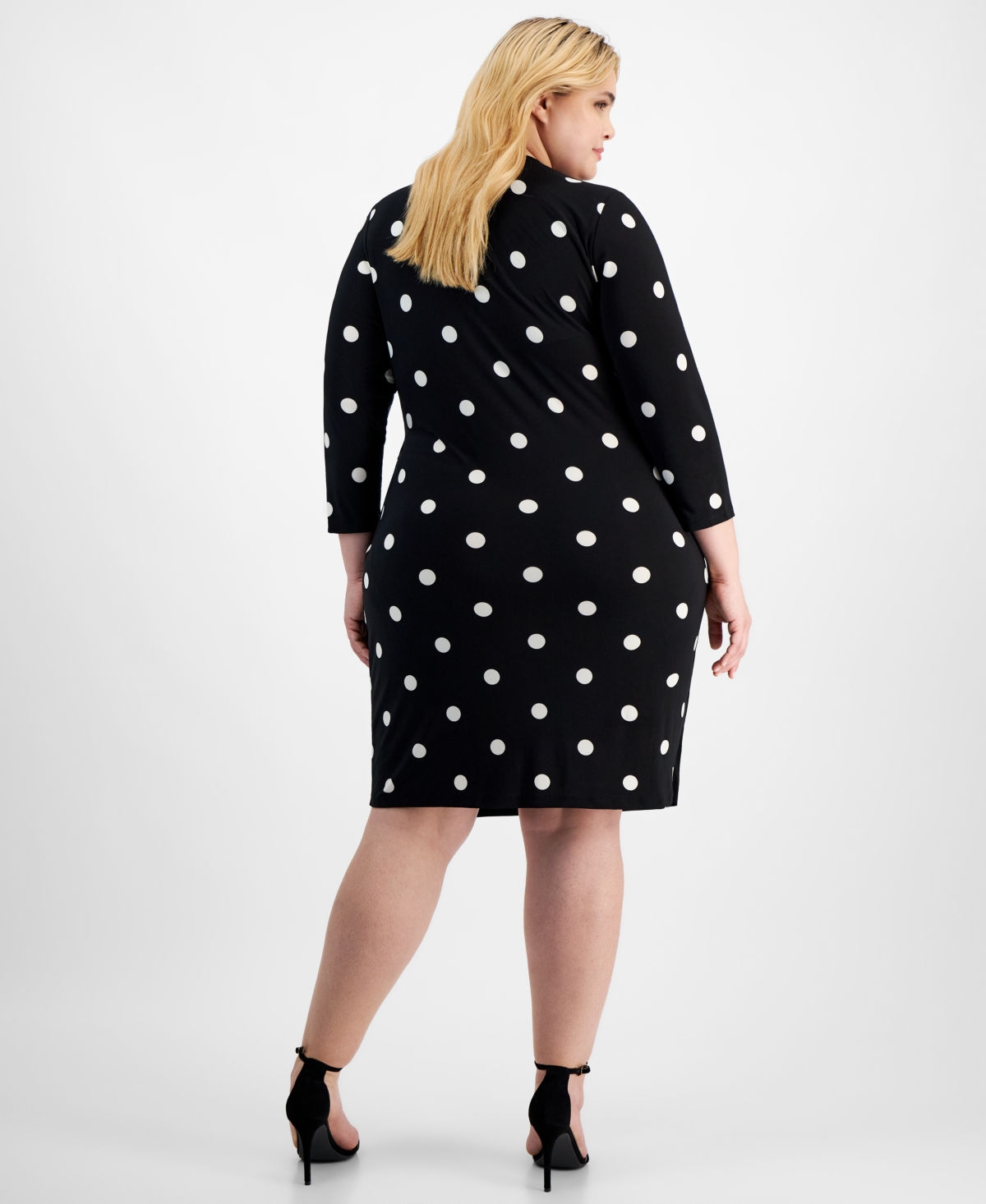 Anne Klein Plus Size Classic Wrap Dress -Anne White