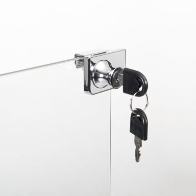 Two Door Glass Cabinet Glass Display Cabinet With 3 Shelves