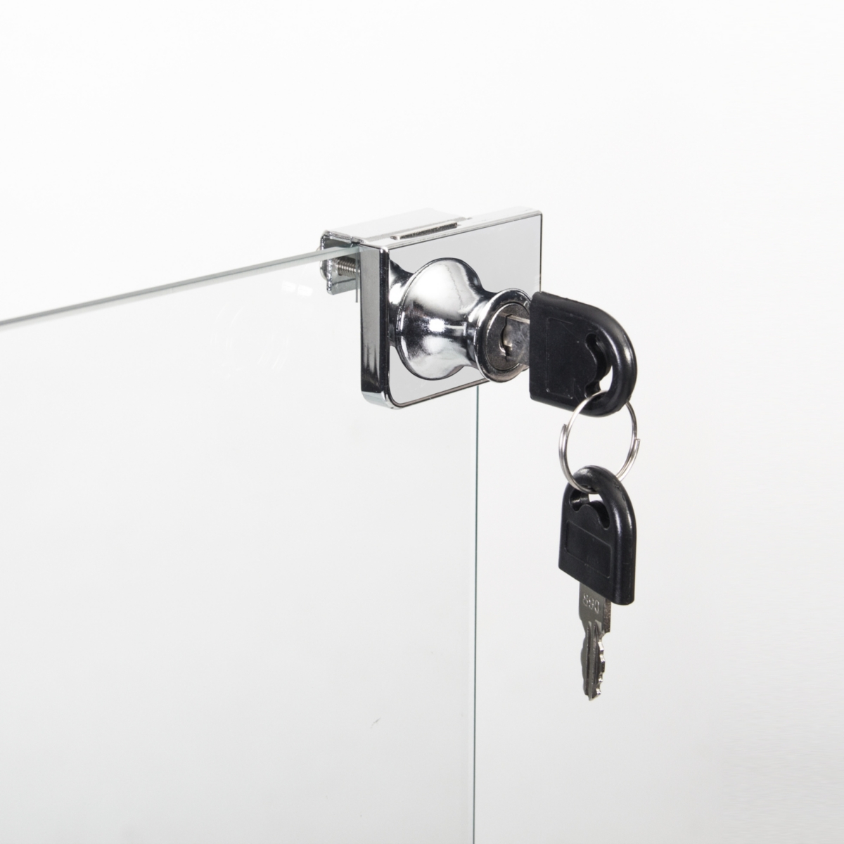 Streamdale Furniture Two Door Glass Cabinet Glass Display Cabinet With 3 Shelves, White