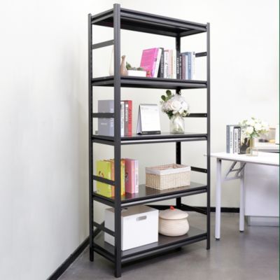 5-Tier Adjustable Metal Shelving - 2000 LBS Load, H63 x W31.5 x D15.7