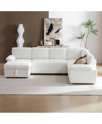 Modular Sectional Sleeper Sofa with free L/U shape