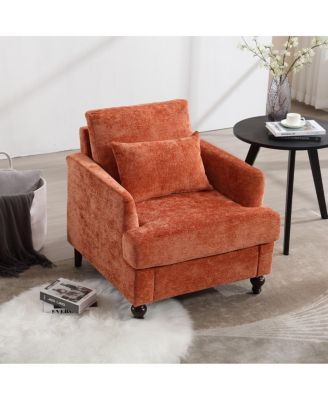 Streamdale Wood Frame Armchair, Modern Accent Chair Lounge Chair For Living Room