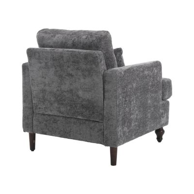 Streamdale Wood Frame Armchair, Modern Accent Chair Lounge Chair For Living Room