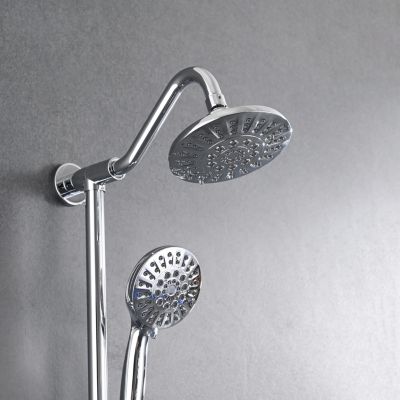 6 Inch Rain Shower Head With Handheld Shower Head Bathroom Rain Shower System