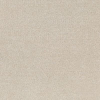 Beige upholstered storage ottoman with wooden legs