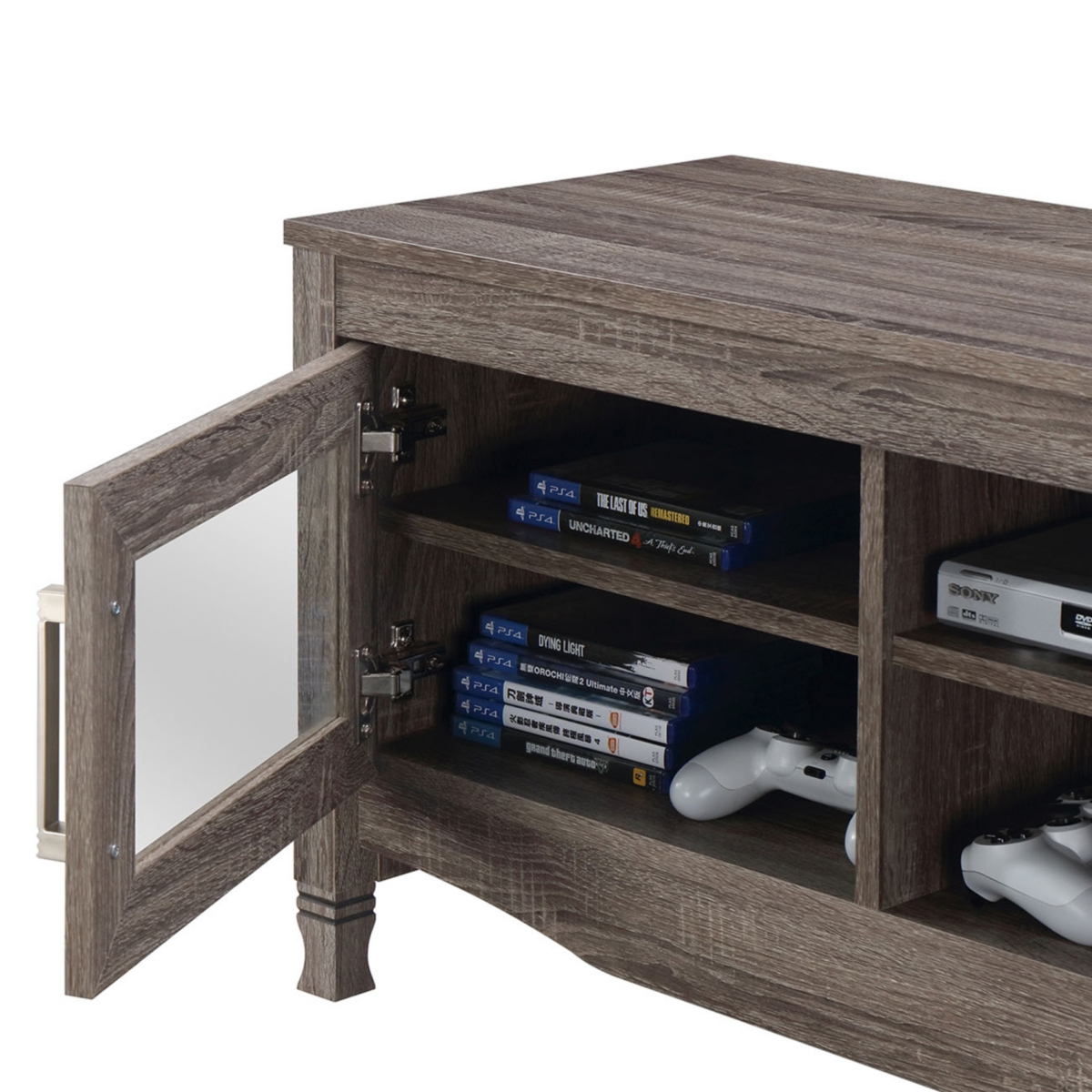 Simplie Fun Grey Driftwood Tv Stand