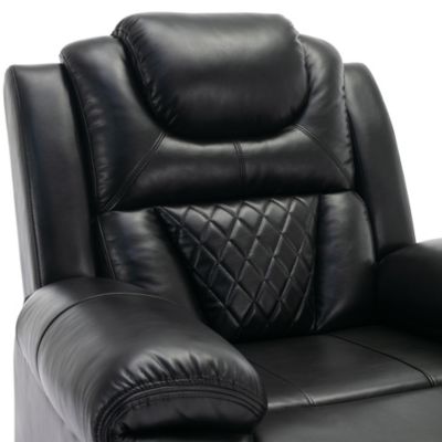 Streamdale Manual Recliner Chair with LED for Home Theater