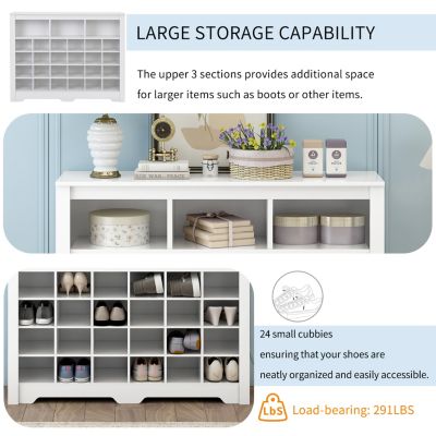 Streamdale Sleek 24 Shoe Cubby Console & Sideboard