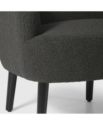 29" Wide Mid Century Modern Club Barrel Accent Armchair